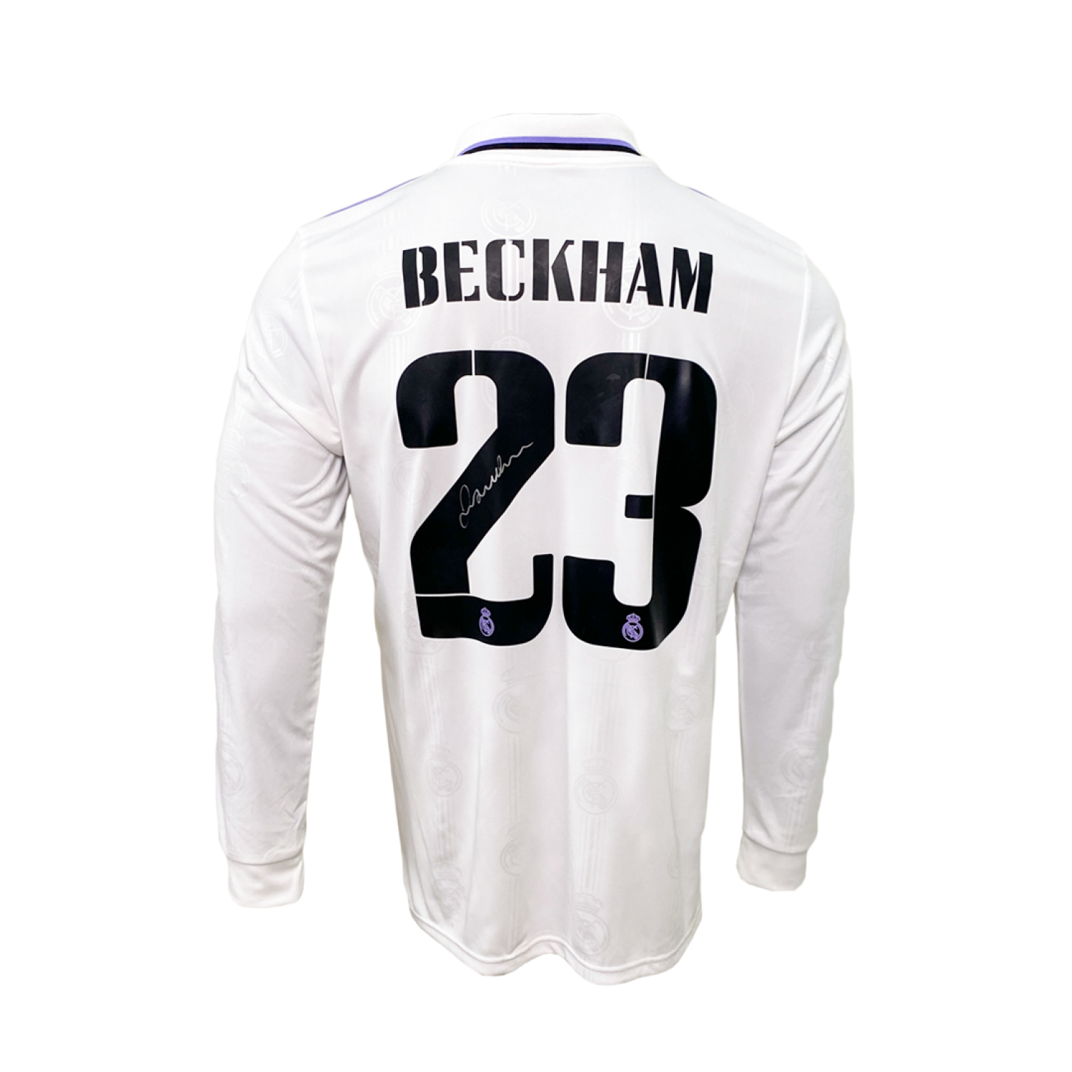 David Beckham Back Signed Real Madrid 2022-23 Home Jersey David Beckham Back Signed Real Madrid 2022-23 Home Jersey