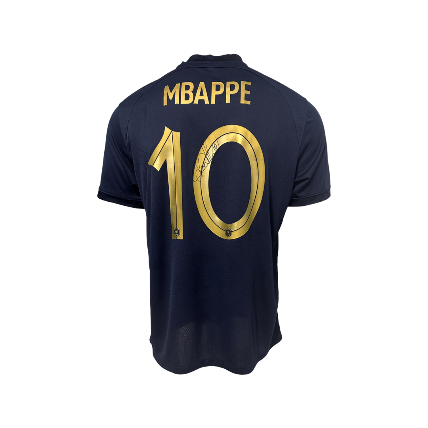 Kylian Mbappe Signed 2022 France National Team Framed Home Jersey 