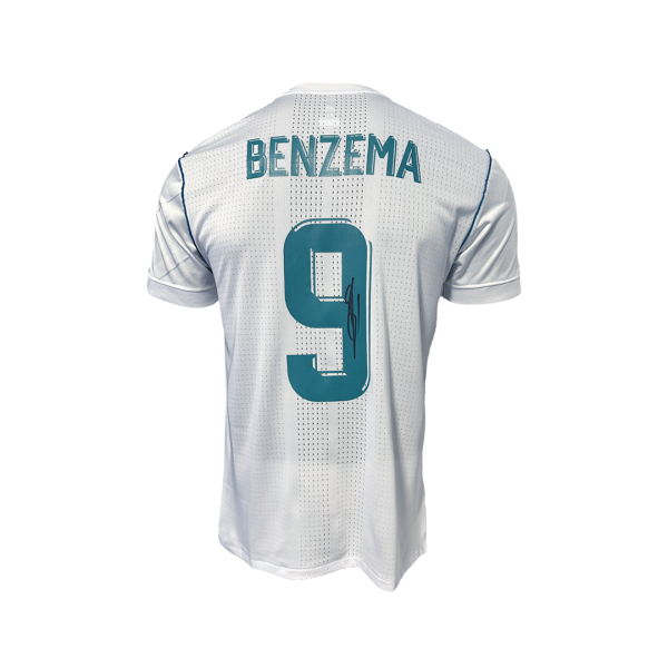 Karim Benzema Signed Real Madrid 2017-18 Home Jersey