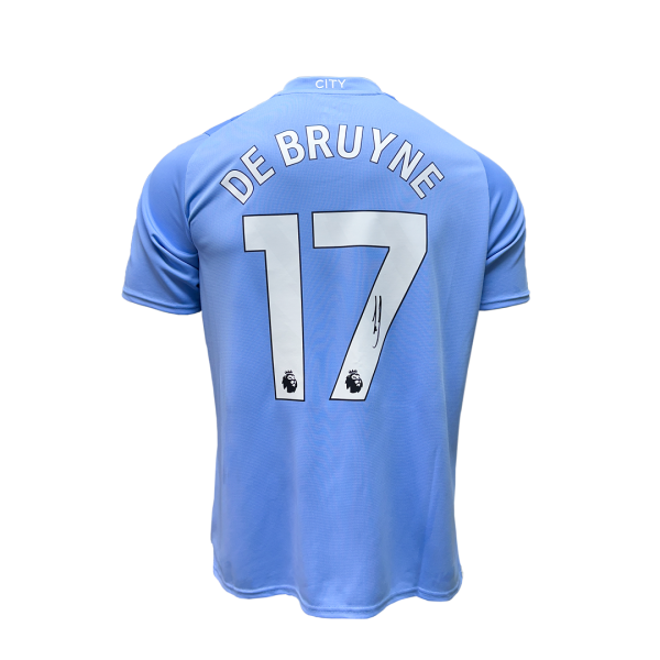 Kevin De Bruyne Signed Manchester City 2023-24 Home Jersey