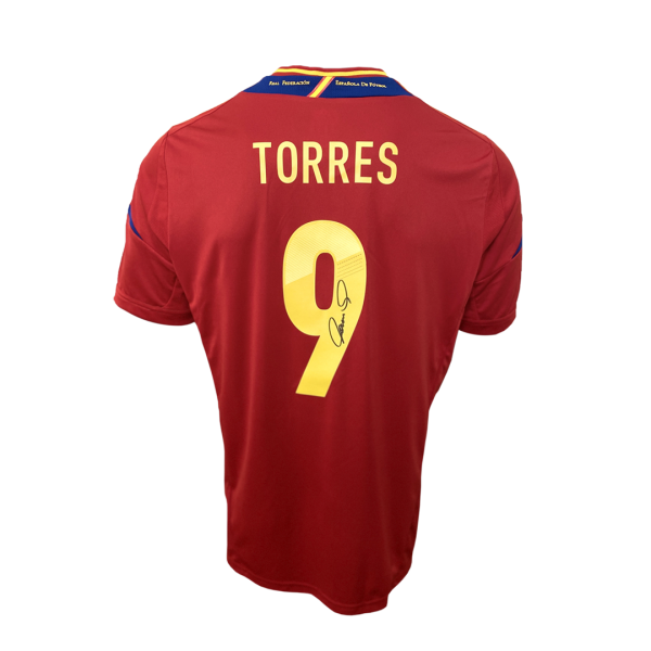 Fernando Torres Back Signed Spain 2011-12 Home Jersey