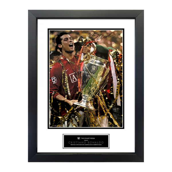 Cristiano Ronaldo Signed Champions League 2007-08 Celebration Image
