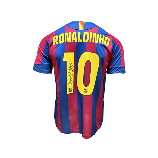 Ronaldinho Signed Barcelona 2003/04 Home Jersey