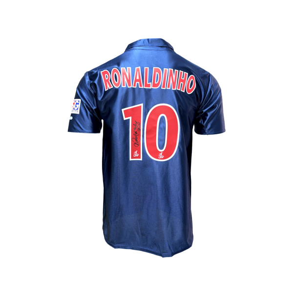 Ronaldinho Signed Paris Saint-Germain 2001-02 Home Jersey