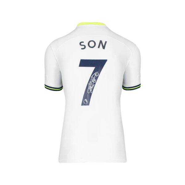 Son Heung-min Back Signed Tottenham Hotspur 2022-23 Home Jersey