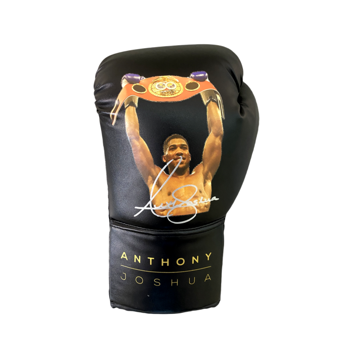 Anthony Joshua Signed Boxing Glove - AJ Picture